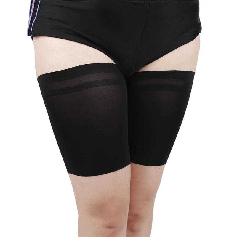 

A Pair 2019 Tight Anti-Friction Non-Slip Thigh Socks Women Plus Comfortable Leg Warmers Care Slimming High-Highs Belt Garters
