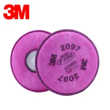 3M 2097 органический хлопок фильтр высокая эффективность фильтр хлопок активированный уголь хлопковый фильтр P100 одобренный LT108