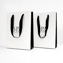 1000 шт/партия пользовательские высококачественные бумажные сумочки для шоппинга с логотипом компании большие подарочные пакеты с ручками