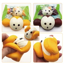 2017 New Brand SquishyFun Super Slow Rising Jumbo Monkey Bun Squishy With Original Package free shipping
