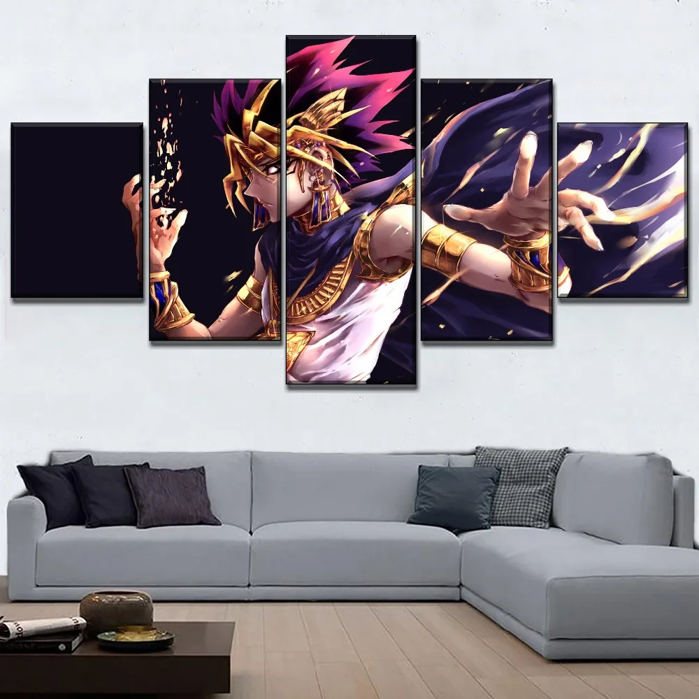 

5 Piece Animation Yu-Gi-Oh! Painting On Canvas HD Print Type Atem Modular Poster Modern Home Decorative Wall Artwork Picture