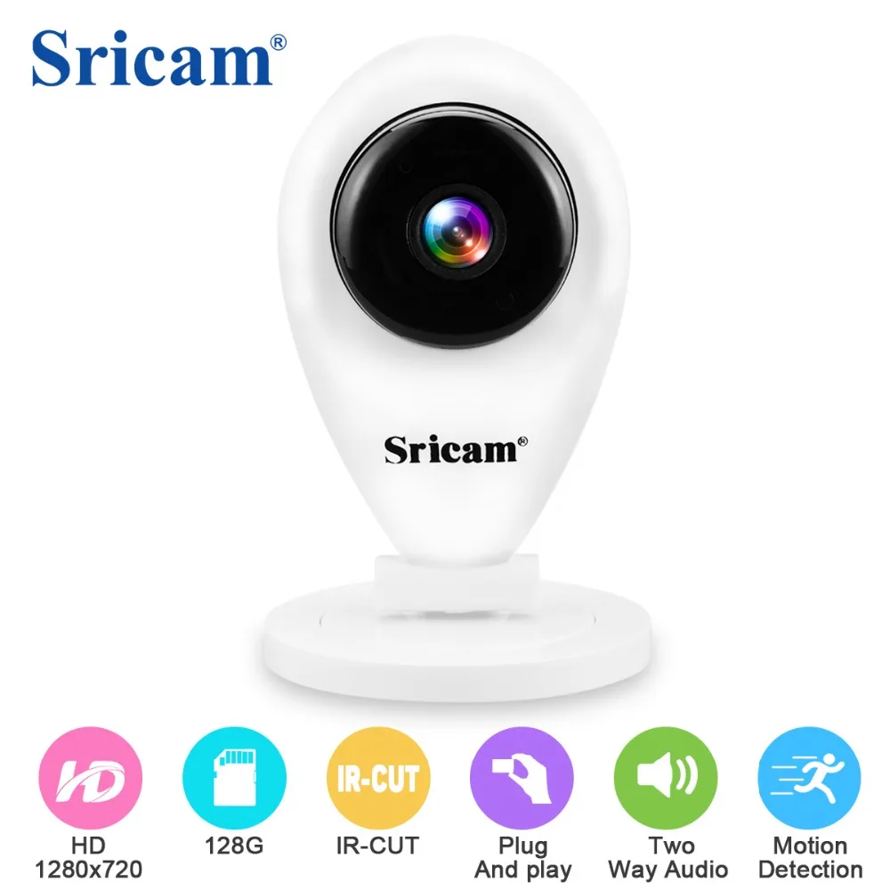 Sricam SP009 HD 720P Мини Wifi ip камера Беспроводная P2P радионяня сетевая CCTV безопасности с