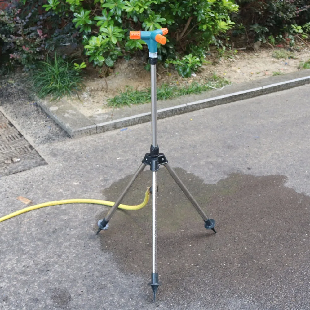 Garden Sprinkler Plants Irrigation Kits Plant Waterer Irrigation Sprinklers Garden 1/2" Male Thread Rotary Three-Arm Water Sprinkler Agriculture Watering 360 Degrees Automatic Sprinkler Irrigation 1 Pc
