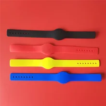 10 шт./партия, 13,56 МГц браслет rfid браслет 1 K S50 часы NFC Регулируемая близость карты без логотипа
