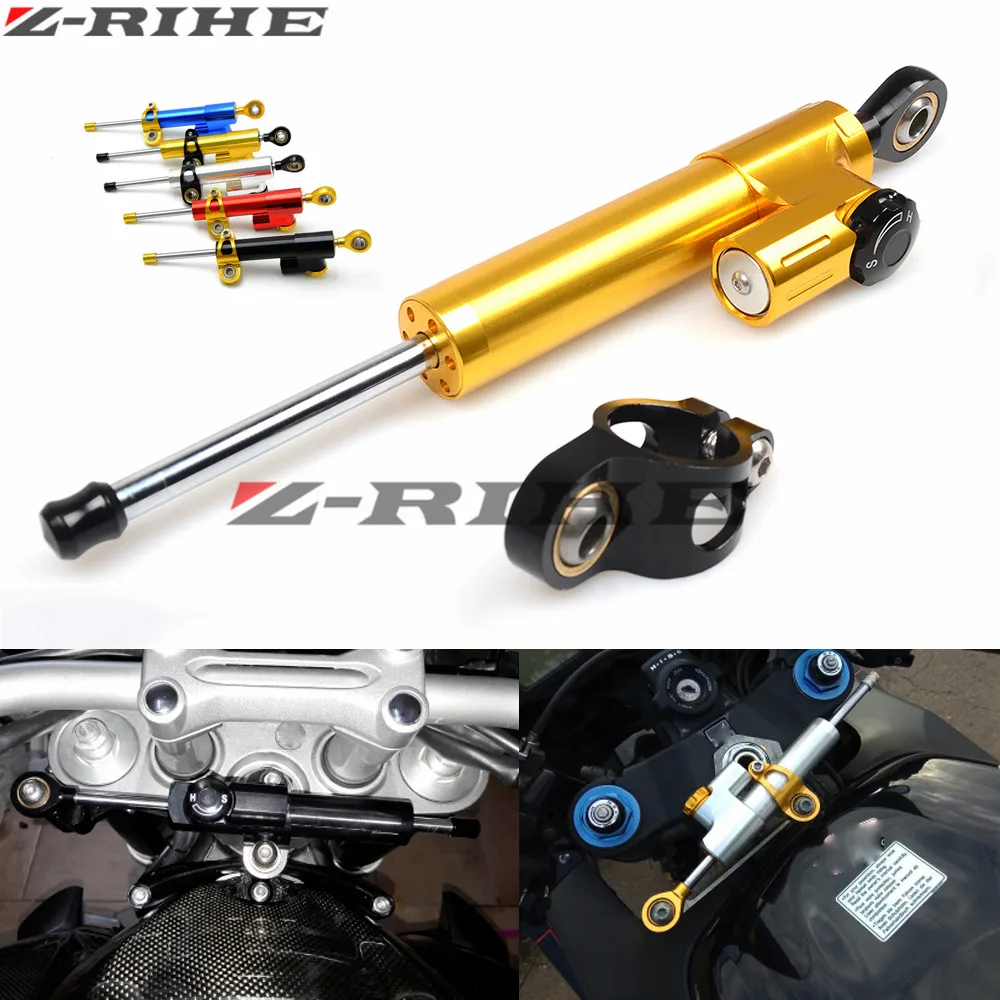 Motorcycle Stabilizer Damper Complete Steering Mounting Bracket For