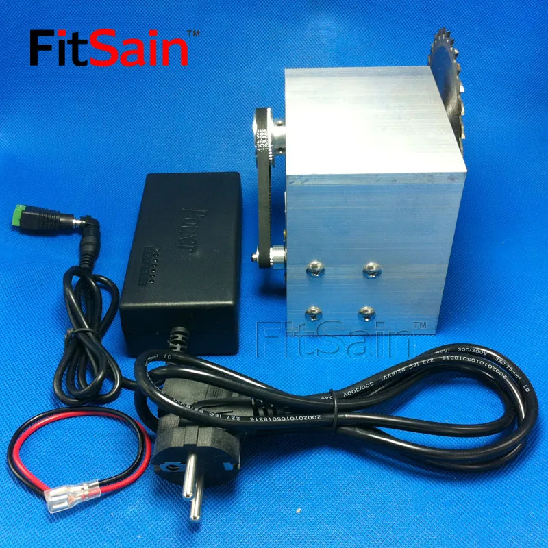 

FitSain-DC24V 8000RPM Mini table saw for 4" 100mm saw blade hole 16mm/20mm spindle Cutting saws 2GT Pulley With power adapter