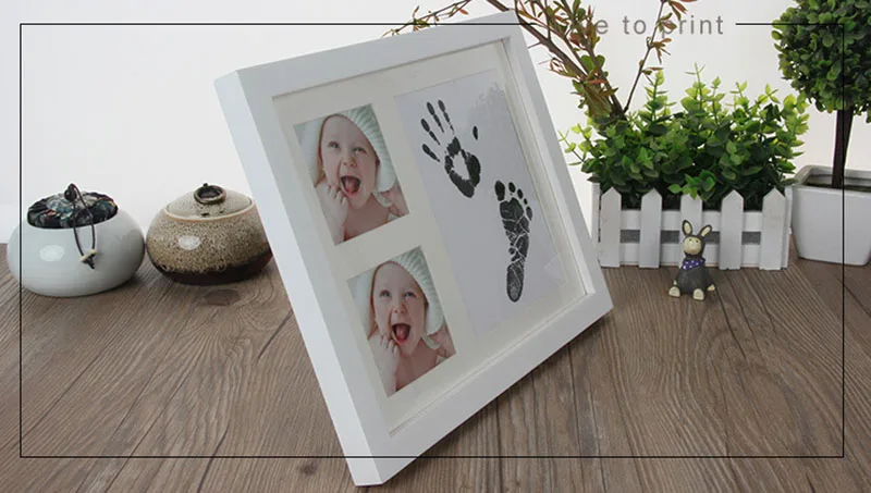 Детские сувениры товары Младенцы Handprint след Inkpad фоторамка для детей DIY Inkless чернил Pad литейные формы игрушка для новорожденных