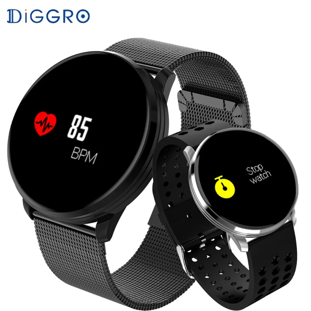 

Diggro M9 Color Screen Smart Bracelet Waterproof Heart Rate Blood Pressure Activity Fitness Track Bluetooth Smart Band PK Q8 L5
