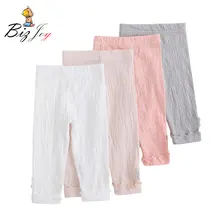 Длинные штаны для маленьких девочек повседневная одежда модная детская одежда на весну и лето мягкая хлопковая одежда высокого качества для детей от 0 до 5 лет