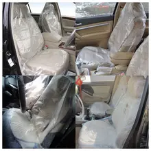 100x Car Disposable Plastic Soft Seat Cover Waterproof For BMW