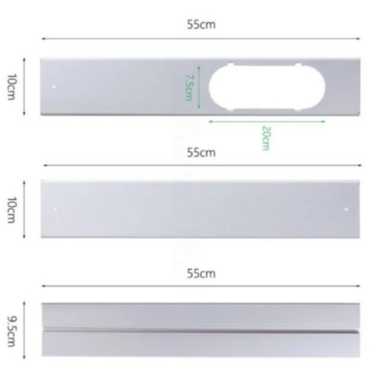 Регулируемый, для окон наборная пластина выхлопной шланг трубный разъем для портативного кондиционера KM88