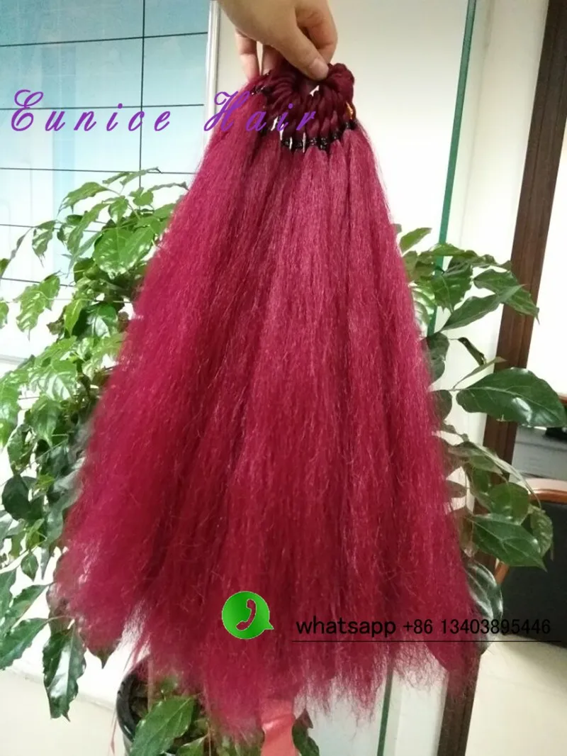 Yaki Straight Hair Yaki synthetic Hair Soft  crochet kinky hair extensions (1)
