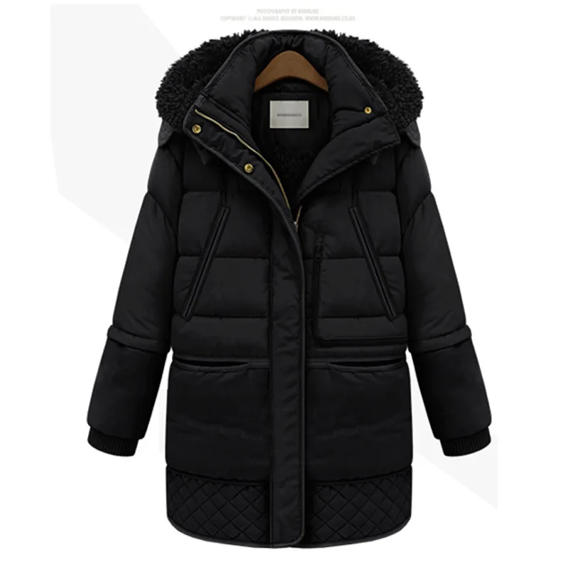 Winter Jacket Women Thick Warm Hooded Parka Mujer Cotton Padded Coat Long Paragraph Plus Size 3xl Slim Jacket Female