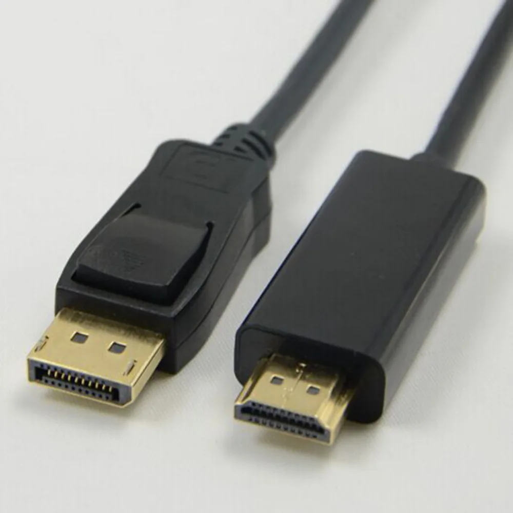 4 K x 2 K 1080 P HD Дисплей Порт DP к HDMI Кабель-адаптер Шнур 1,8 м Дисплей порт к HDMI кабель 1080 P видео разъем для ПК ноутбука