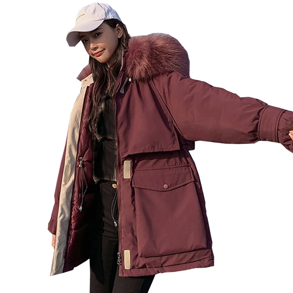 hooded winter jacket