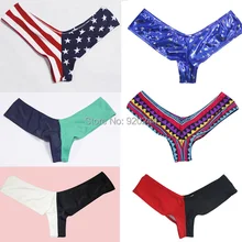 Сексуальное однотонное дно бикини женские сексуальные бразильские женские купальники складки бикини