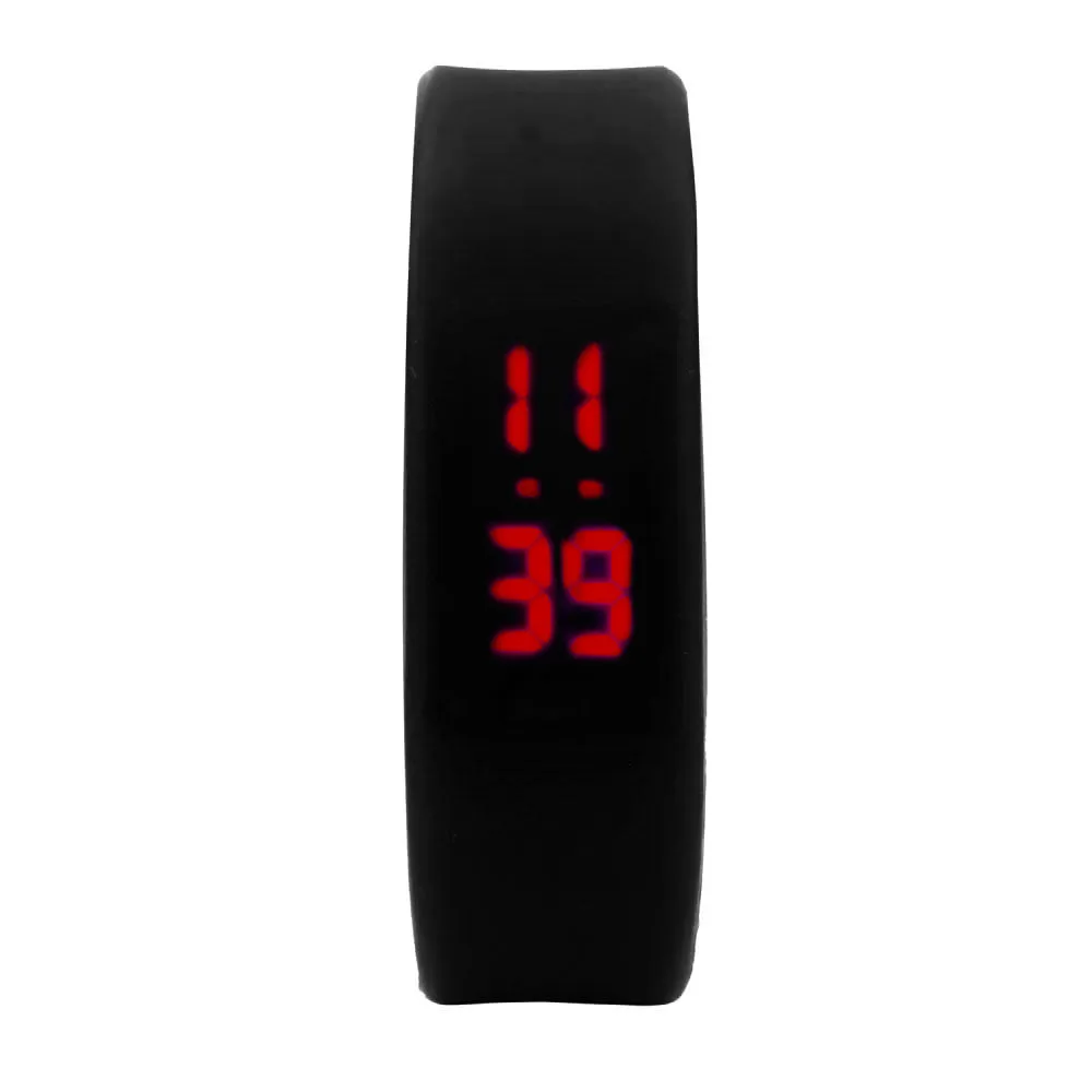 

Womens Mens Watches Rubber LED Watch Date Sports Bracelet Digital Wrist Watch Free shipping A70