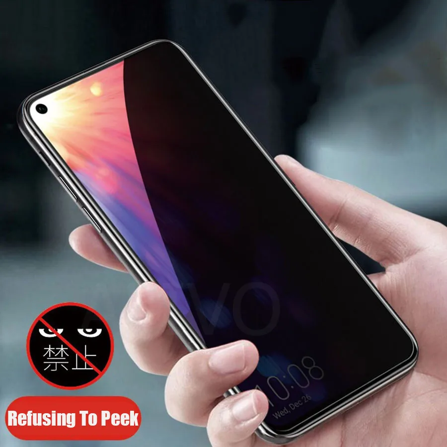 

3D Full Anti Spy Tempered Glass For Huawei Honor View 20 8X P30 P20 Pro Lite P Smart 2019 Privacy Screen Protector Glass Film