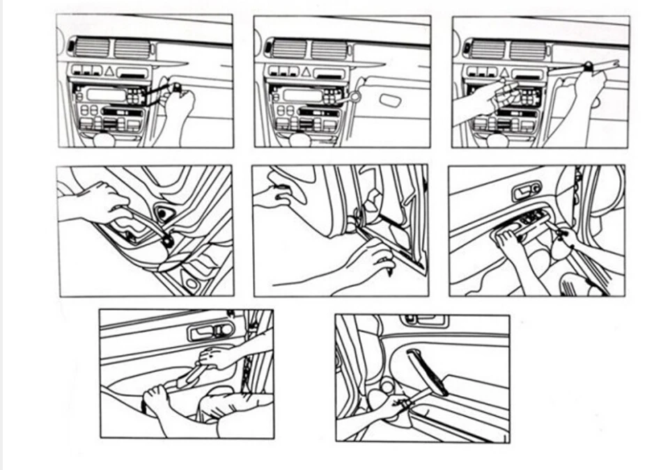 Автомобильный аудио дверной значок инструмент для удаления идеально подходит для Suzuki Swift/Suzuki Grand Vitara Sx4 Jimny Jeep Wrangler Renegade Grand Cherokee Volvo XC60 S60