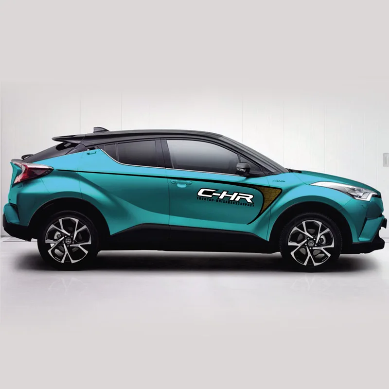 TAIYAO автомобильный стильный спортивный стикер для TOYOTA C-HR Hy-power, автомобильные аксессуары и наклейки - Название цвета: Blue car