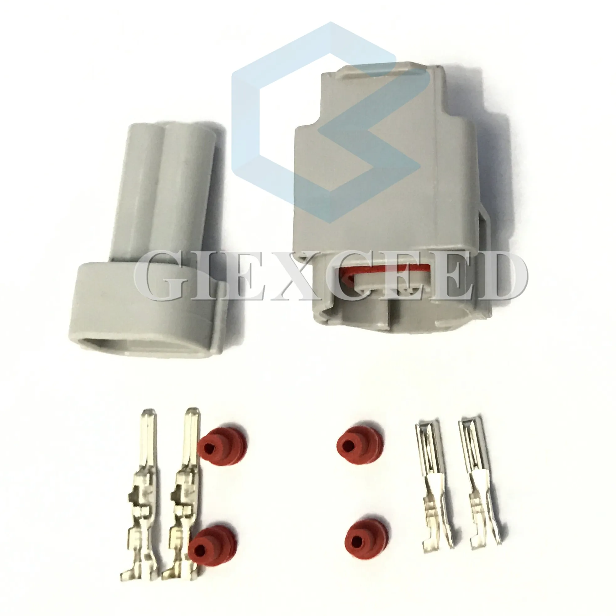 2 комплекта Nippon DENSO 6189-0060 автомобильный разъем 2 Pin водонепроницаемый мужской и женский верхний слот топливный инжектор разъем