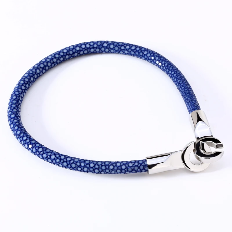 

Stingray Bracelet Stingray Bangles Men Bracelets & Bangles Titanium Steel Clasps Green Blue Red Leather Bangle Bracelets for Men
