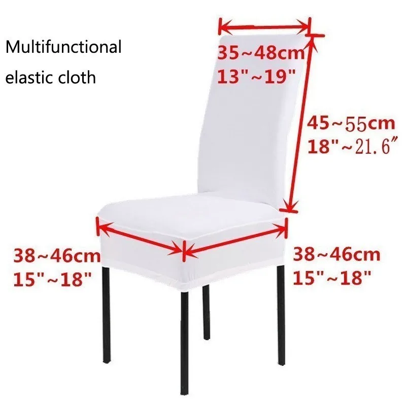 Многоцелевой сплошной цвет Свадьба отель банкет чехол для кресла спандекс кухня столовая Slipcover эластичный чехол для сиденья 1 шт
