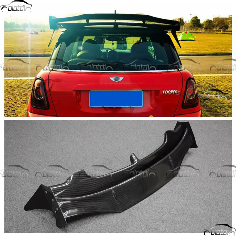 Car Styling Carbon Fiber AG Style Rear Roof Wing Spoiler Mini Splitter