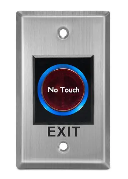 Инфракрасная кнопка выхода, не сенсорная панель, нет/NC/COM выход, синяя задняя световая электрическая кассета коробки, мин: 5 шт