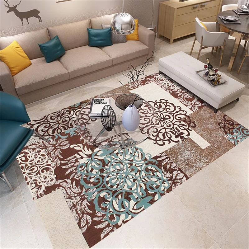 2018 New Large Blended Delicate Soft Carpets For Living Room Bedroom