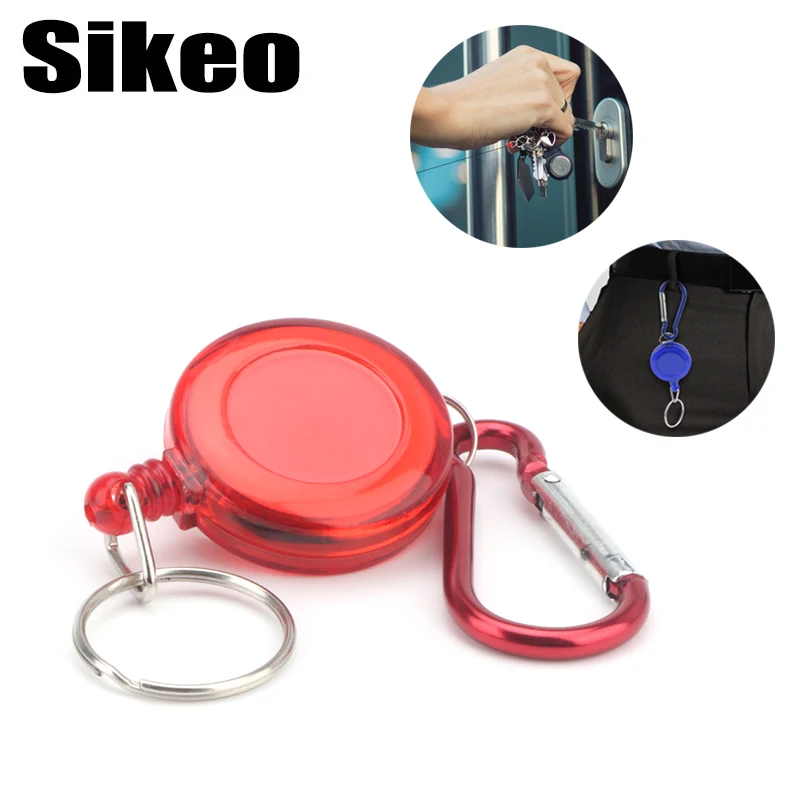 

2pcs/set Retractable Car Key Chain High Resilient Telescopic Rope Key Ring Anti Lose Anti-theft Stretch Keychain Outdoor Tools