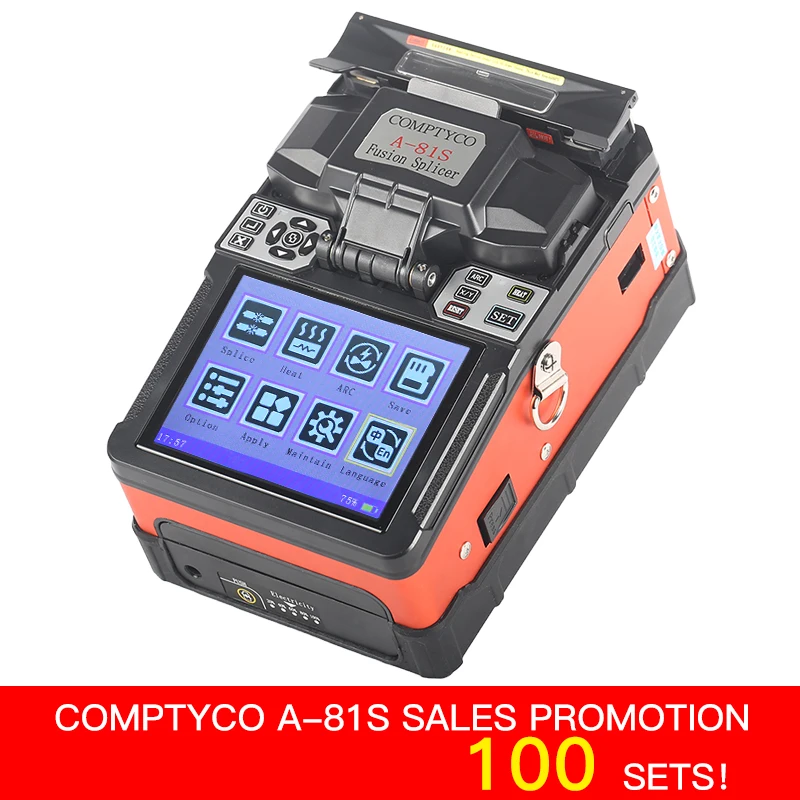 

COMPTYCO FTTH Fiber Optic Welding Splicing Machine Optical Fiber Fusion Splicer A-81S New product