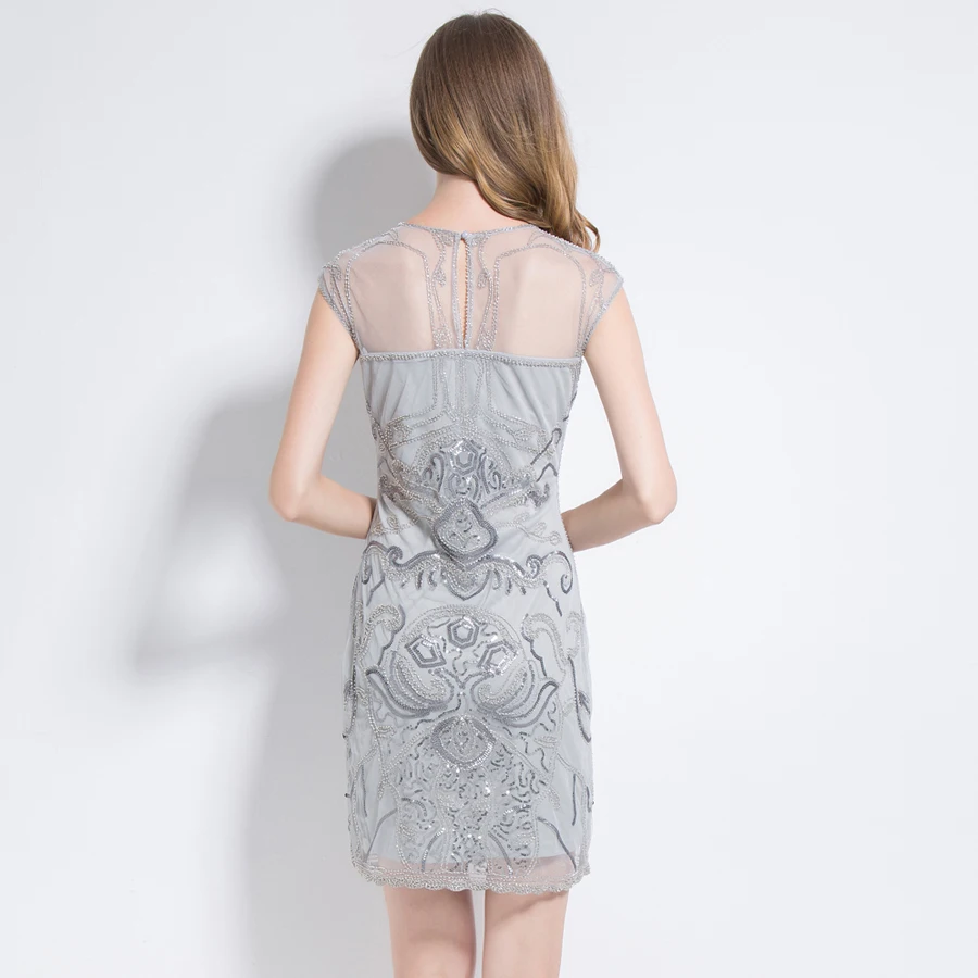 sheer flapper dress