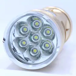 Новинка 2014 года светодиодный фонарик 10000 люмен 7x XM-L T6 светодиодный фонарик Водонепроницаемость и супер яркий Факел Flash light