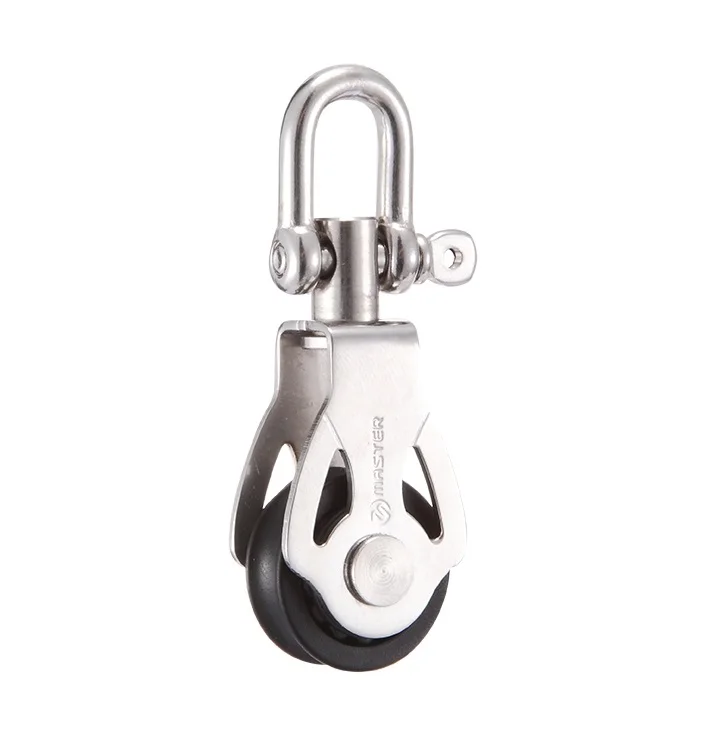 Marine Boat Yacht Sailboat Dinghy 22mm 7/8 Inch Single Swivel Shackle Block Small Boat Block Master SB-2210F marine boat yacht sailboat dinghy 75mm 2 15 16 inch aluminum single swivel shackle becket block master alc 7502