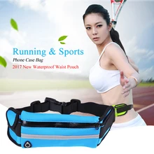 Sport Running Waist Pack Waterproof Belt Pouch Mobile Cell Phone Case Cover Bag for Multi Smartphone Model Below 6 inch