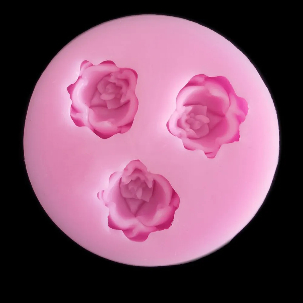 Цветок Цветение силиконовый в Форме Розы помадка мыло 3D форма для торта, капкейков желе конфеты шоколадное украшение выпечки инструмент формы#10