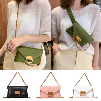 

Waist Bag Female Belt Fashion Women Leather Pure Color Bags Shoulder Bags Crossbody Bag Chest Bags Fanny Pack Mobile Phone Bag