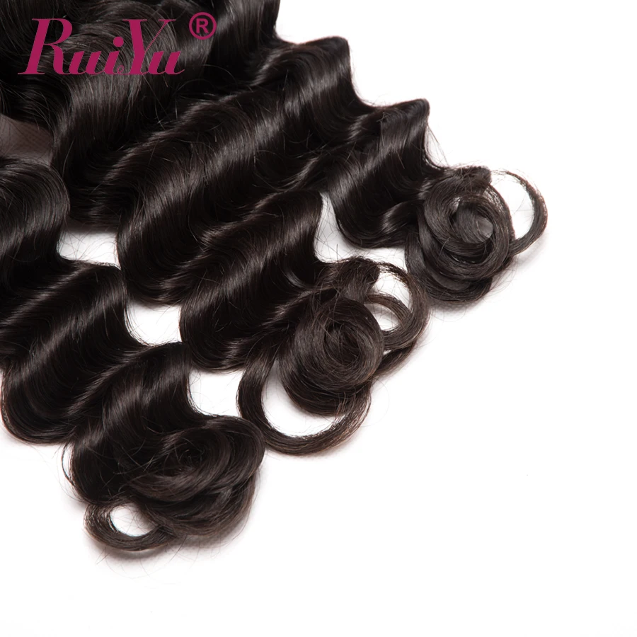 RUIYU Hair Loose Deep Wave Bundles Peruvian Hair Remy Human Hair Extensions Loose Wave Bundles Deals 12-26 Inch Free Shipping