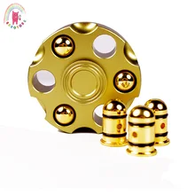 Nieuwe револьвер пуля Непоседа Metalen Спиннер гироскоп EDC ручной Спиннер для облегчения симптомов аутизма и СДВГ снятие стресса игрушки