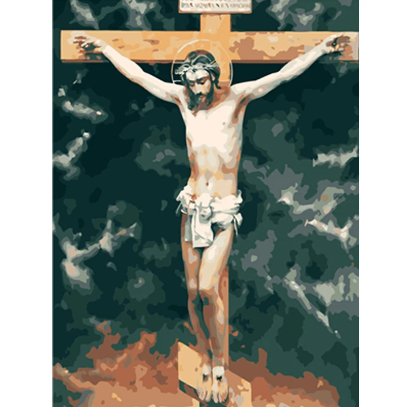 

Frameless Diy Picture Oil Painting By Numbers Wall Decor Painting On Canvas For Home Decor 40x50 Religious
