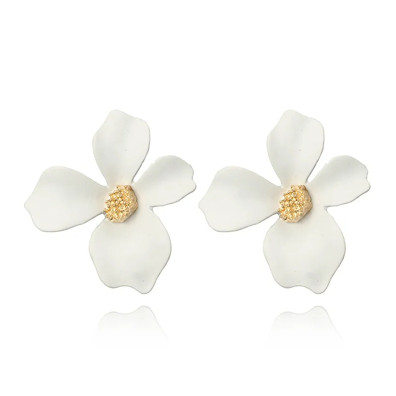 EK588 корейский стиль милые маленькие серьги-гвоздики в виде цветка маргаритки для женщин новые модные красивые серьги Brincos Ювелирные изделия оптом - Окраска металла: White EK842