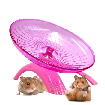 

Pet Hamster Mouse Running Disc Flying Saucer 18cm Diameter Exercise Sport Jogging Wheel hamster Accessorie Pet Tools