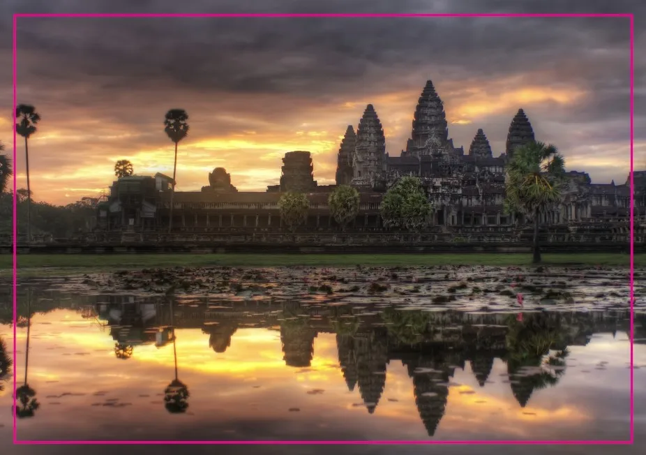 Прямоугольные жесткие магниты камбоджийский Знак логотипа Angkor ват