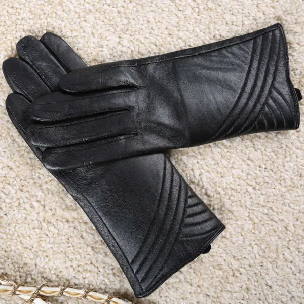 Стиль женские перчатки зимние меховые кожаные теплые варежки модные перчатки для женщин перчатки женские зимние кожаные перчатки для женщин