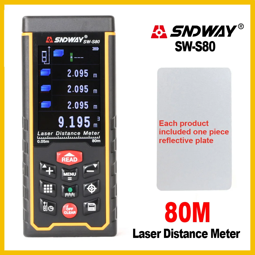 SNDWAY Laser rangefinder 120m Tilt Rechargeable Digital Camera Laser Distance Meter Laser Rangefinder SNDWAY Laser rangefinder 120m Tilt Rechargeable Digital Camera Laser Distance Meter Laser Rangefinder