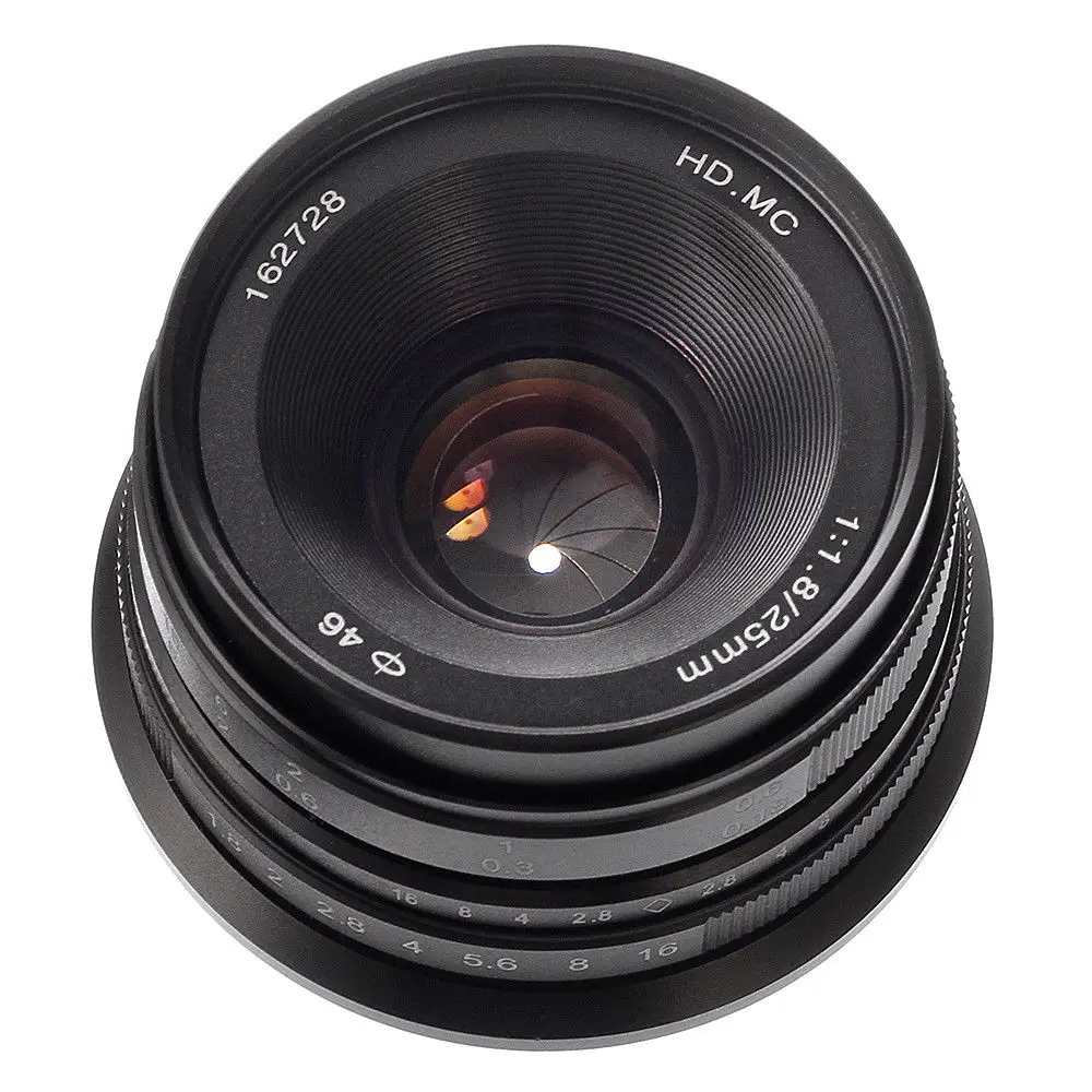25mm F/1.8 Prime Lens Manual Focus MF For Panasonic Olympus M4/3 Mount
