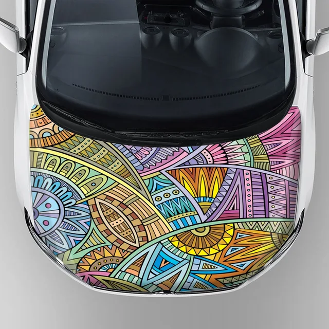 scratch proof family car stickers graphic car hood wrap vinyl