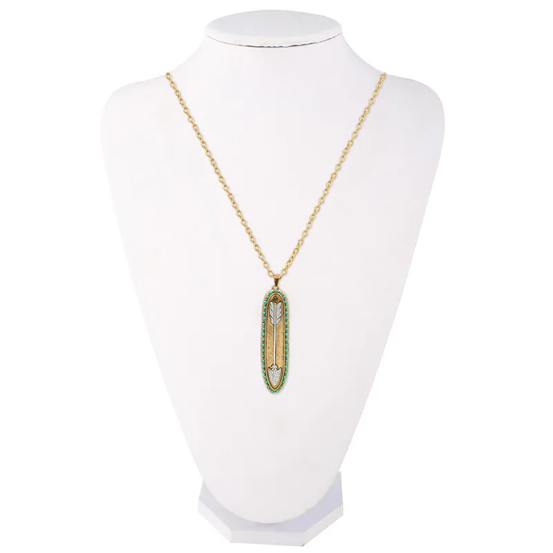 Tribal Necklace Hippie Boho Arrow Necklaces & Pendants For Women Collier Ethnique Indian Native American Gypsy Jewelry Navajo - Image 3