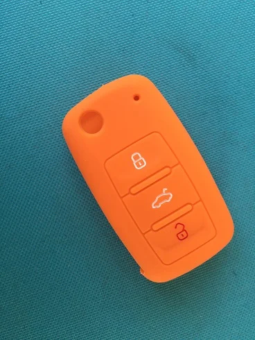 Pusakieyy 1 шт. силиконовый чехол для vw Ibiza Leon skoda Octavia Fabia seat Passat Polo Golf Touran Bora 3 кнопки